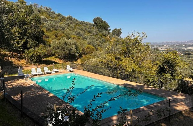 Casale con piscina vista Assisi