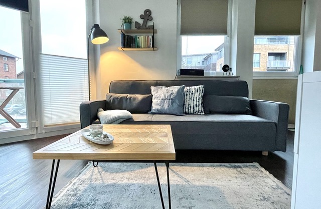 appartement central au port de Husum avec balcon