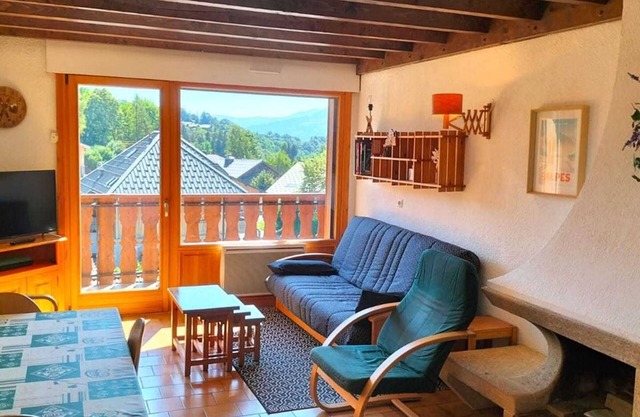 2P Duplex 6pers, Central, à 750m des pistes, WiFi, Parking, Balcon sud