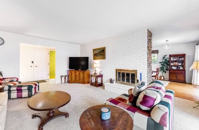 Centrally located home with a large yard, board games, & W/D