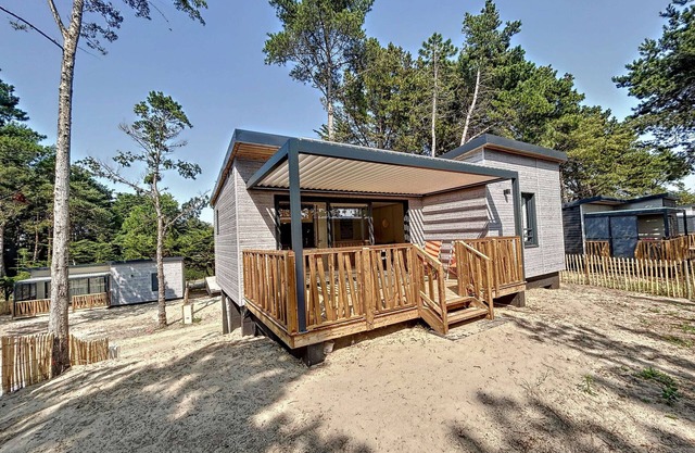 Chalet Moderne 4 Pers. - Piscine Chauffée - Proche Plage et Commerces