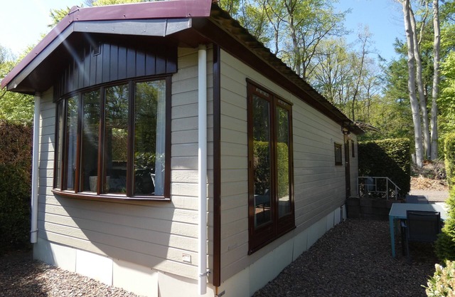 Chalet for rent in wooded area