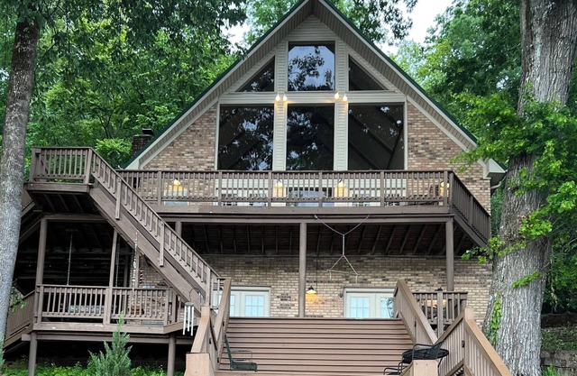 Chalet Lake Home with Views, Outdoor Decks and Large Swim Dock-- Sleeps 8