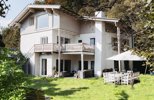 Chalet grand jardin, près de la ville de Salzbourg Lacs, barbecue, transats, 14