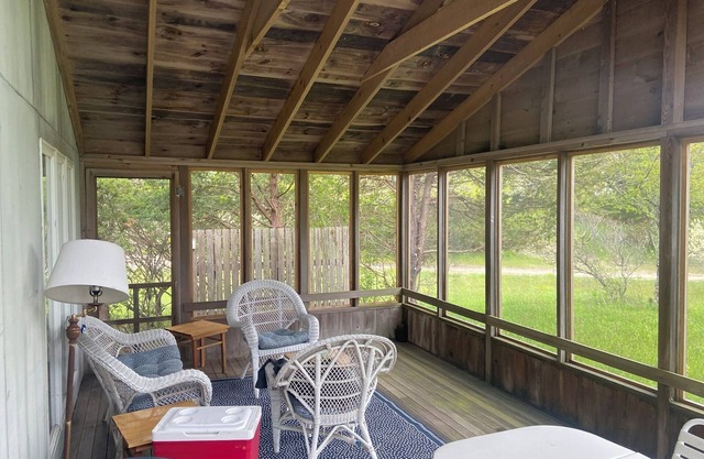 Chappaquiddick cottage with ocean view and beach access to Cape Poge Bay.