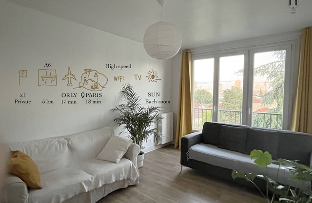 Charmant appartement proche de Paris calme et lumineux