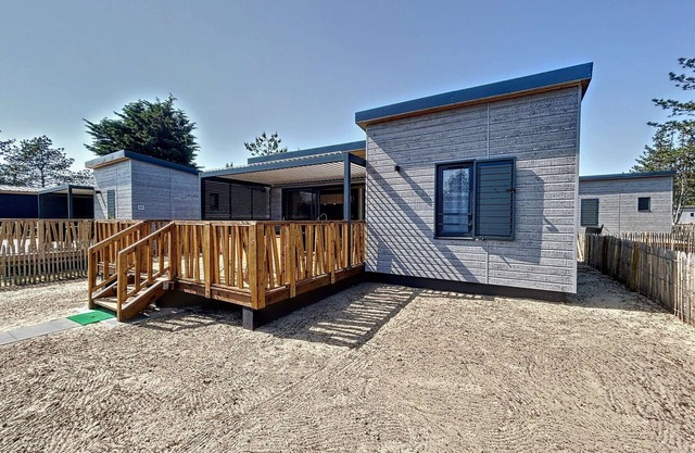 Chalet cosy 4 pers - Piscine chauffée - Proche plage et commerces - Terrasse et jardin privés