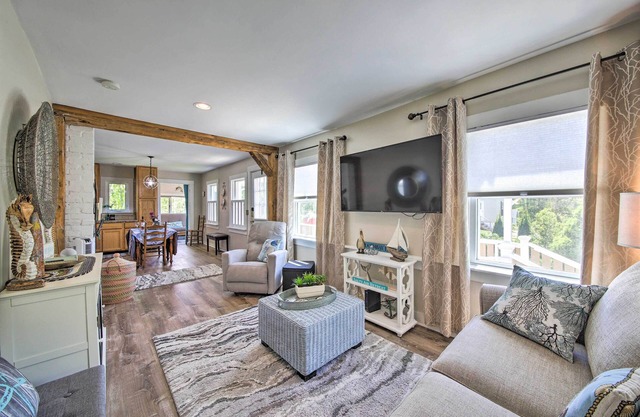 NOUVEAU! Charme East Boothbay Cottage w / grande cour!