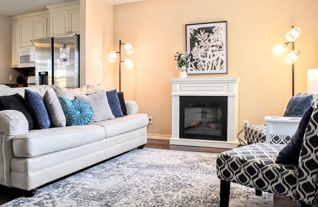 Charming home in great location with bike rack, fireplace, streaming, grill, W/D