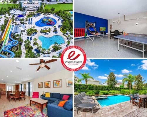 Charming Home Near Disney With Private Pool, Game Room And Waterpark & Resort Access At Encore Resorts Reunion - 410No