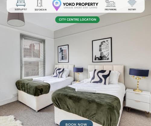 Charming House in Prime Location - Sleeps 7 - Free Parking, Fast WiFi, Smart TV with Netflix and Virgin TV by Yoko Property