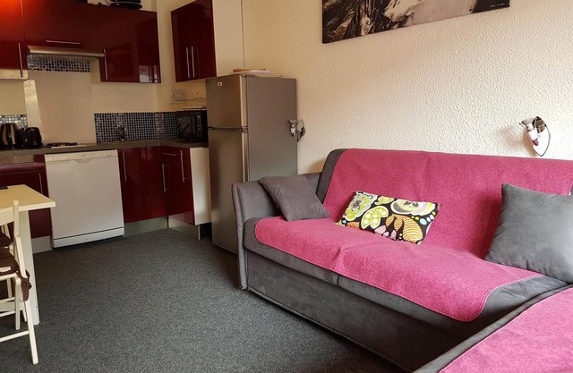 Estudio acogedor para 4 personas en el centro de Arc 2000, con balcón y acceso directo a las pistas