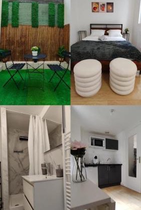 Charming studio with terrace in Roubaix
