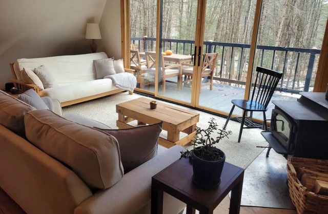 Charming Vermont A-Frame: Cozy Cabin in the Woods