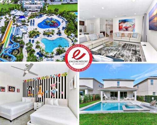 Cheerful Home Near Disney With Private Pool, Themed Rooms And Waterpark & Resort Access At Encore Resorts Reunion - 7394Mr