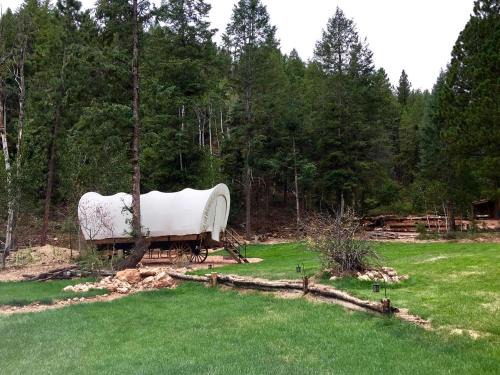 Classic Conestoga Wagon Ideal for a Glamping Getaway near Bryce Canyon, Utah
