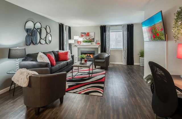 Maison d'appartement chic avec luxueuse suite King