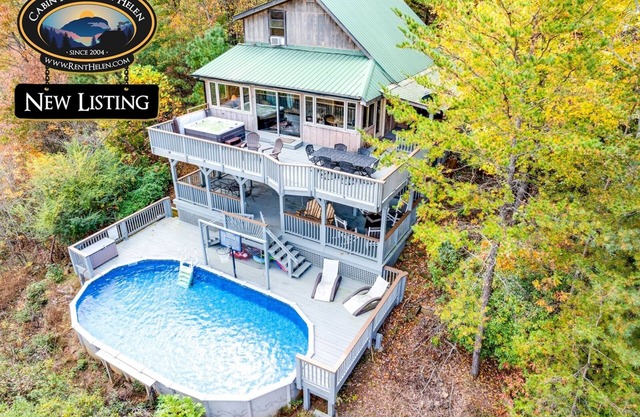 Clay Days - Majestic Views, Seasonal Pool, Hot Tub, Deck, & Fire Pit