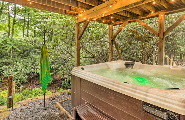 Tree-Lined Cruso Cabin w/ Game Room & Mtn Views!