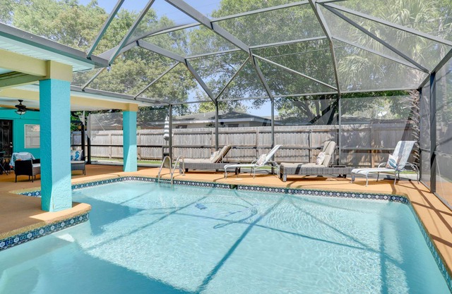 Colorful Coastal Home w/ Pool, 6 Mi to Beach!