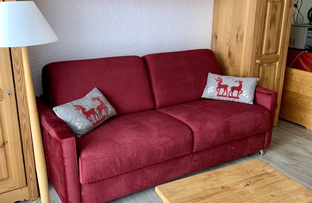 CabourgB Tout confort 34 m² balcon sud pied des pistes 2 alpes 4/5 pers. Parking