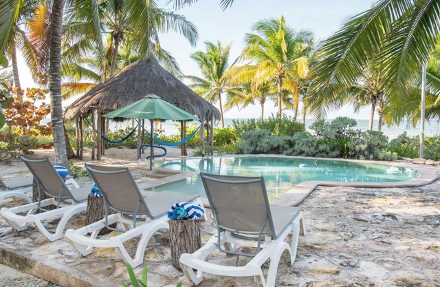 LasTunas - Telchac Puerto. Front de mer avec piscine privée.