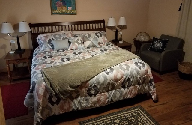 Comfortable cabin in the mountains of North Carolina, located near TIEC.