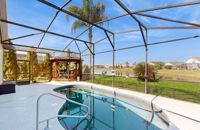 Comfortable home with private pool, central AC, washer/dryer & patio