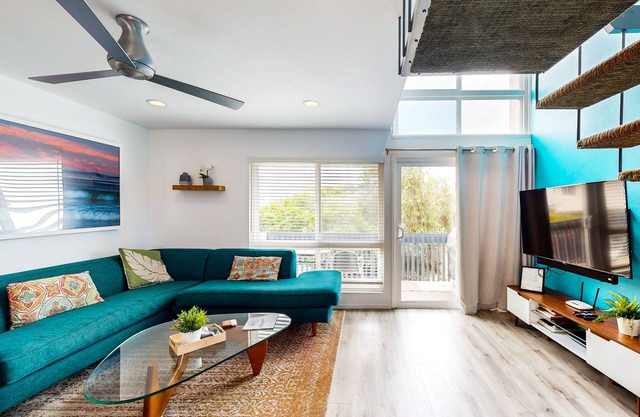 Contemporary Condo | Mountain Views & Balcony | 1 Block to Beach