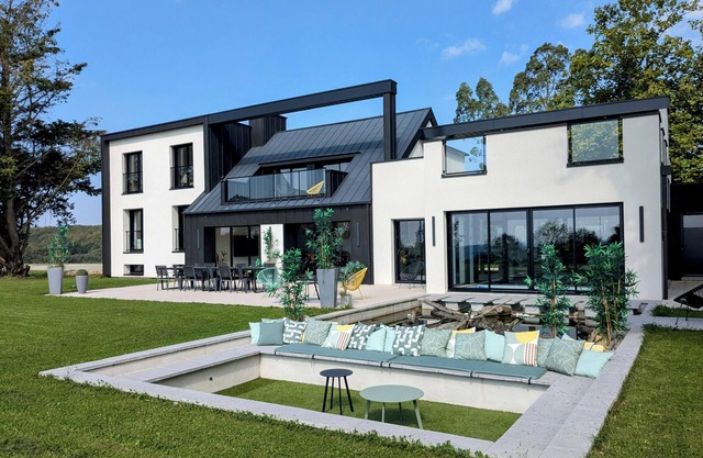 Villa contemporaine 5* - 14p - Piscine intérieure & Cinéma - Rennes