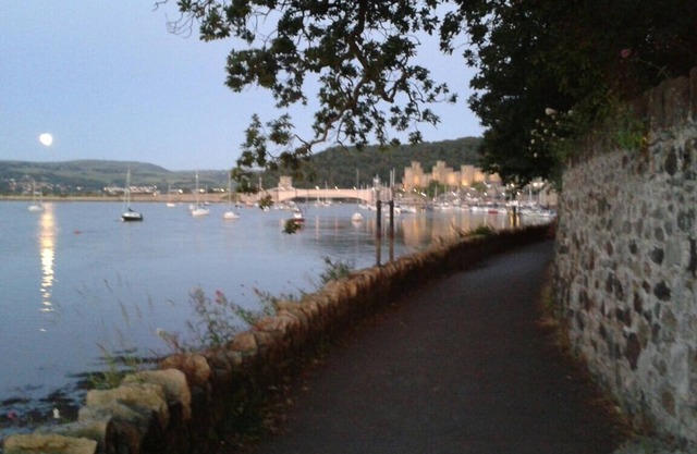 Charmant chalet Conwy à pied de la ville pour 4 personnes plus un lit WIFI et à l'extérieur.