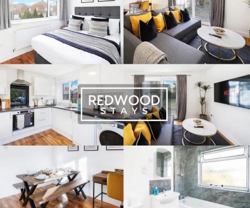 COSY 3 BEDROOM SERVICED HOUSE WITH FREE WiFi AND PARKING, ITS PERFECT FOR BUSINESS STAYS, FAMILIES, RELOCATIONS, EXTENDED STAYS AND EMERGENCY ACCOMMODATION by REDWOOD STAYS