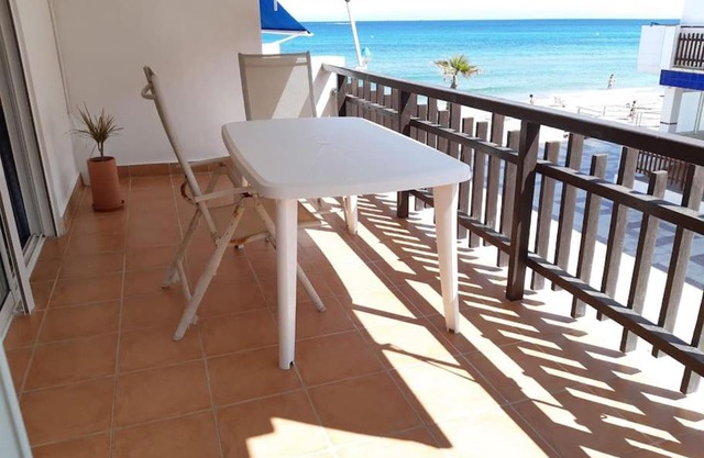 Cosy flat with a large terrace facing the sea
