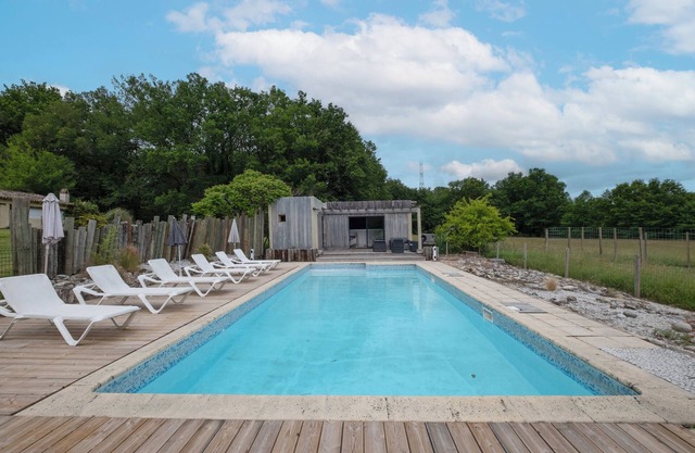 Maison 'Les Daims De Gardelac' avec piscine privée, Wi-Fi et climatisation