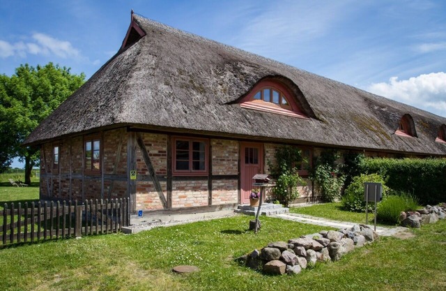 Cottage sur la baie de Greifswald entre le soleil des îles de Rügen et de Usedom