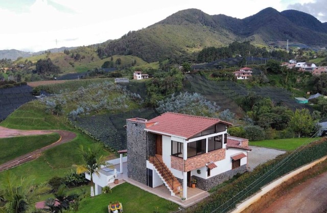 Country house surrounded by nature