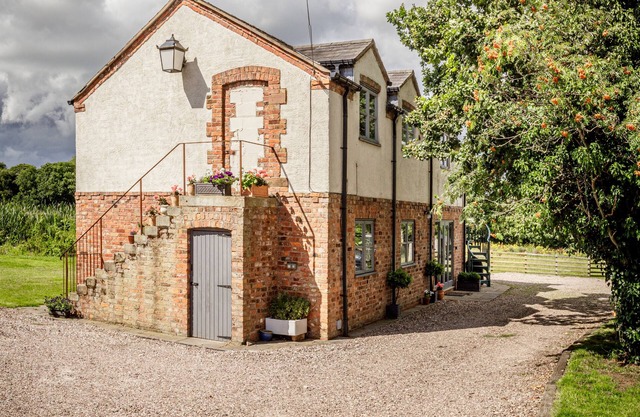 Coach House-Cottage-Traditionelle-Salle d'eau-Vue sur la campagne
