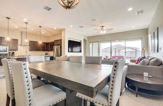 Covered Patio & Community Pool: Home in Surprise