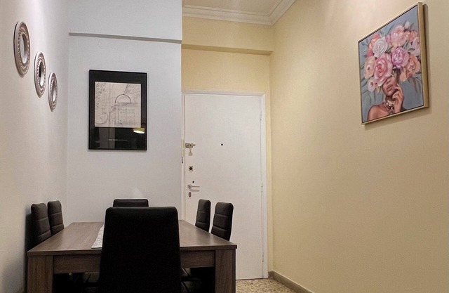 Cozy 1-bedroom apartment with WiFi, AC in charming Vironas for up to 4 guests.