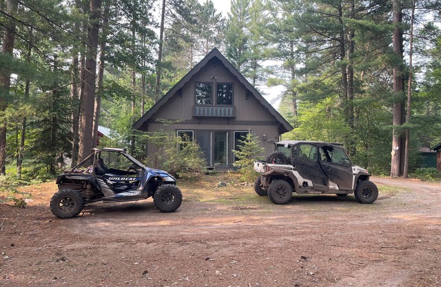 Cozy A-Frame Chalet - on Bike Trail, UTV trail and close to Snowmobiling Trail