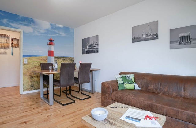 Appartement confortable sur la mer du Nord