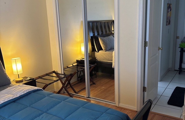 Cute and cozy bedroom on first floor. No kitchen access