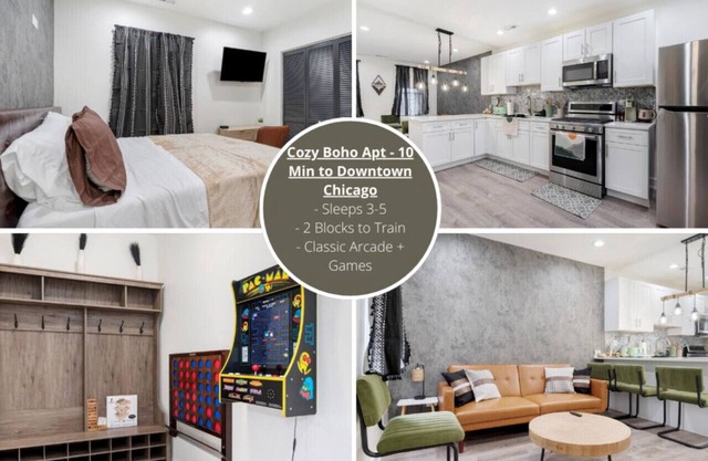 Cozy Boho Chicago - 10 Min to Chicago