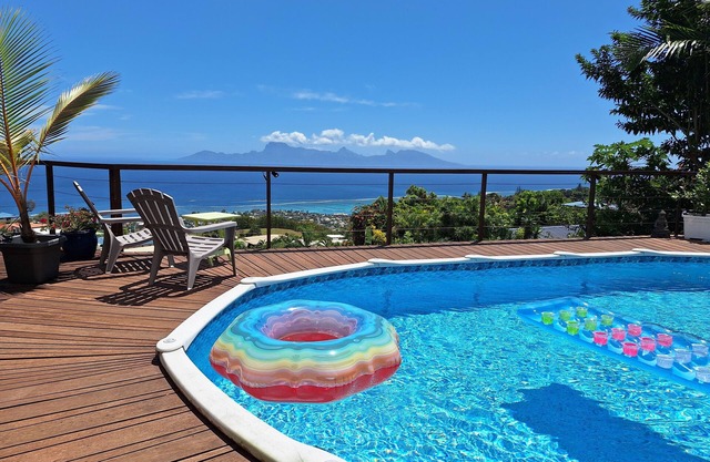 Cozy bungalow vue exceptionnelle sur l'océan et Moorea