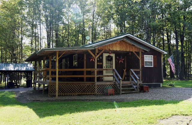 Cabine confortable dans la partie occidentale de l'AP Wilds et la nat Forêt Allegheny