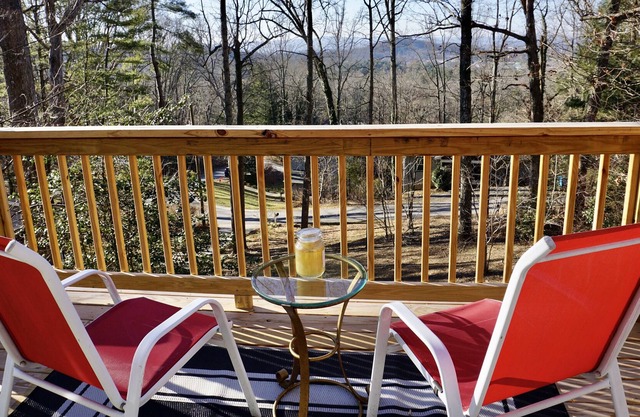 Dans un chalet confortable DEHORS DE ASHEVILLE. MOUNTAIN VIEW / PET FRIENDLY / Wifi disponible