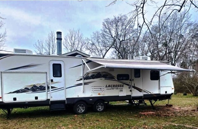 Cozy camper in the country