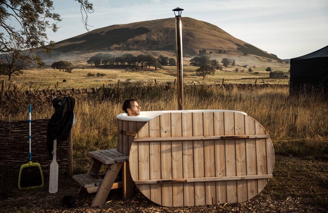 Supérieure-Tente-Vue sur Montagne-Couples-Only-Salle de bain privée séparée