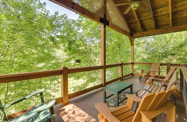 Cozy Creekside Cabin w/ Fire Pit & Views!