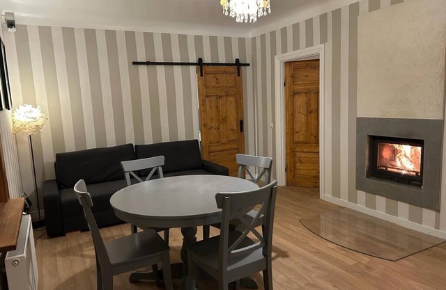 Cozy house with fireplace